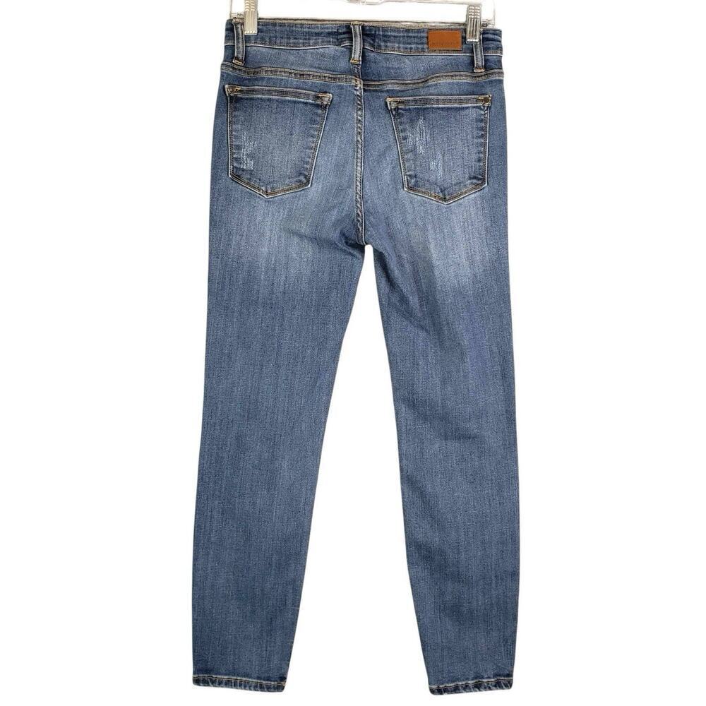 Judy Blue Jeans Womens Size 7/28 Blue Medium Wash Relaxed Fit Straight Mid Rise - Picture 3 of 10